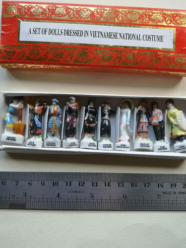 Box mini porcelain - box, dolls