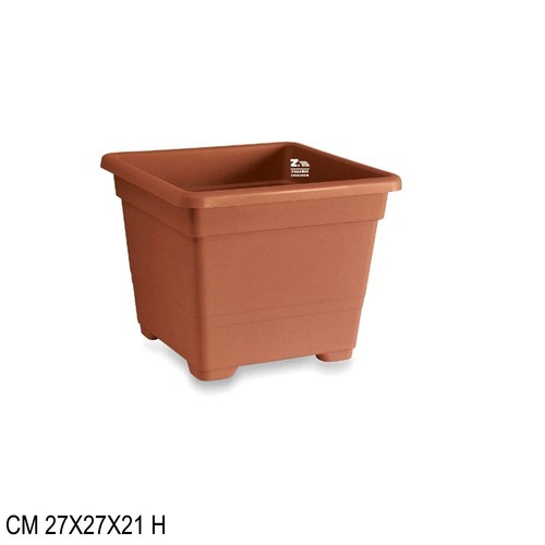 Vaso quadrato 27x27x21 h - quadrato,