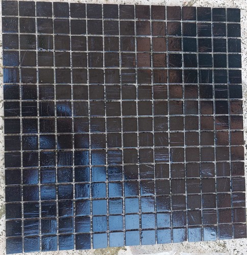 Piastrelle mosaico vetro - mosaico, nero