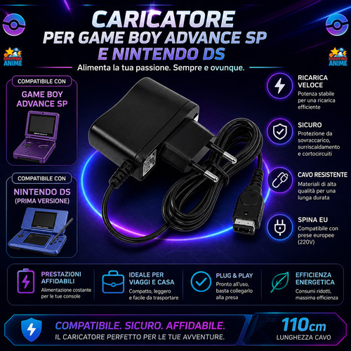 Caricatore gameboy advance - advance, sp