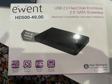 ewent usb 2.0 hard disk enclosure 2.5" sata screwless Con HD Sata 500 Giga