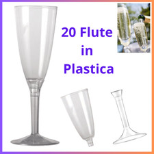 Flute champagne calici - 20, da