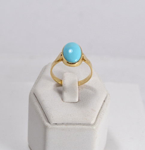 18kt yellow gold - yellow, cabochon