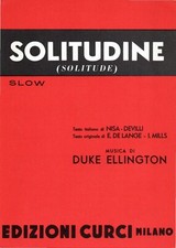 Spartito musicale Solitudine