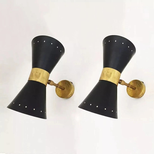 Lampada parete anni 50 - lampada,