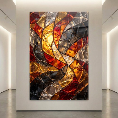 Cristallo multicolore arte