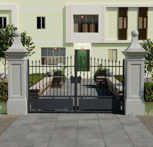 Cancello ferro battuto mod - cancello,