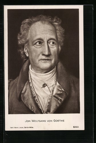 Cartolina joh wolfgang von - joh.,