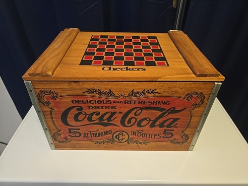 Cassa dama legno - legno, coca-cola