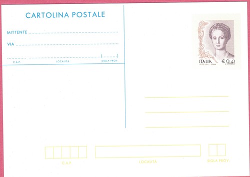 C252 cartolina postale - cartolina,