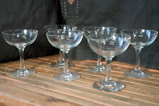 bicchieri cristallo vintage champagne , set 6 pezzi , bicchieri vintage