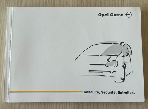 Manuel entretien opel corsa - d'entretien,
