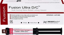 Dental FUSION ULTRA DC Doppia Polimerizzazione a Base di Resina Automix Luting Cemento Confezione 9gr
