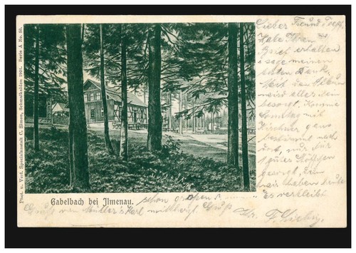 Cartolina gabelbach presso - cartolina,
