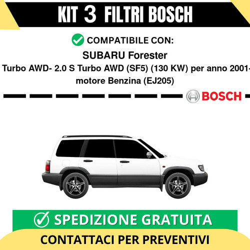 Kit bosch filtri tagliando - kit, 3