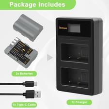 2x Batteria 2200mAh EN-EL3e +