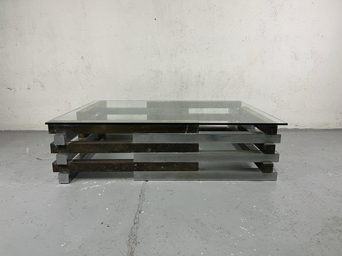 Tavolino salotto acciaio