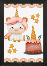 Carino unicorno con cornice