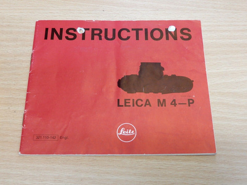 Leica manuale istruzioni - leica, m4-p