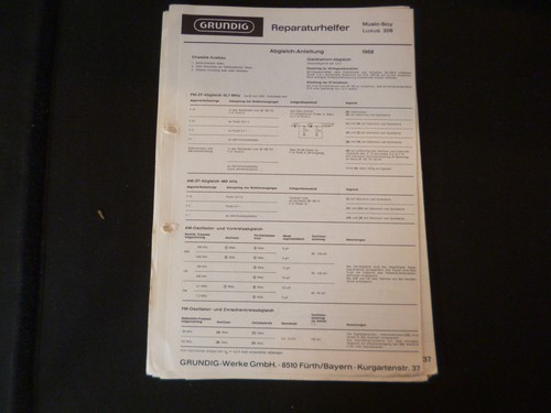Manuale servizio originale - servizio,