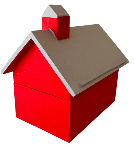 Wood house handcrafted partly - wood,