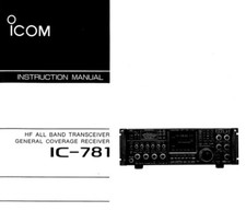 ICOM IC-781 MANUALE UTENTE E