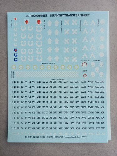 Ultramarine transfer sheet - ultramarine,