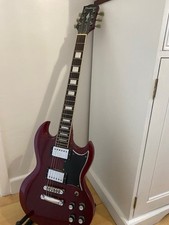 Tanglewood SG Style Chitarra elettrica rosso ciliegia
