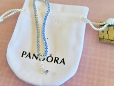 Bracelet PANDORA rivière bleue scintillant  Argent 925/1000e 20 CM
