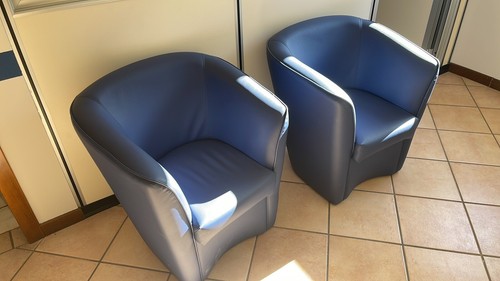 Poltrona ecopelle sedia - ecopelle,
