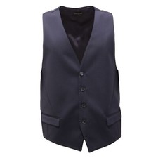 7843AI gilet uomo PATRIZIA PEPE man cotton blend waistcoat blue