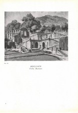 Stampa antica BOGLIACO Villa