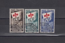  8719) 1951 Giochi Ginnici Firenze 3 Valori Usati con annulli della manifest.