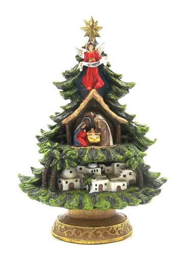 Albero natale con presepe - natale,