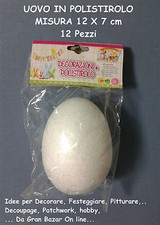 12 OVETTO UOVO POLISTIROLO 12