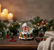 Sfera Neve Luminosa Musicale