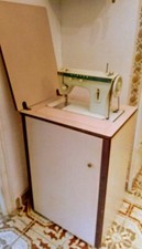 Macchina Per Cucire Singer 257 Vintage meccanica completa di mobile perfetta