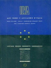 ILVA. LISTINO PREZZI PRODOTTI SIDERURGICI. LISTINO N. 16 PRIMA EDIZIONE AA.VV.