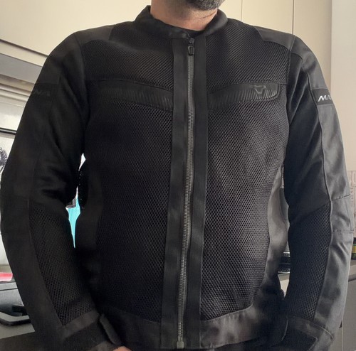 Giacca estiva moto nera taglia