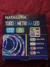 Nataluna Tubo 6 Metri 144 Led Nuovo, Leggere Descrizione Dell'oggetto. 