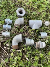 GHISA ZINCATO RACCORDERIA RACCORDI IDRAULICI ZINCATI DA 1/2 3/4 Tee Nuovi Niples