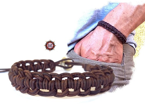 Bracciale uomo cuoio di - bracciale, in
