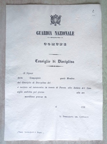 Risorgimento documento guardia - risorgimento,