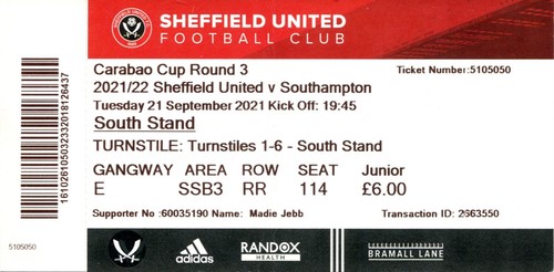 Biglietto sheffield united - biglietto,