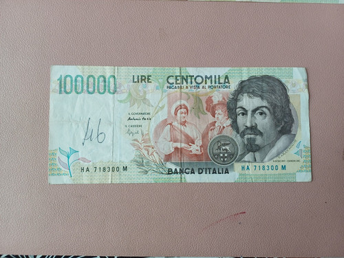 Italia banconota 100000 - italia,