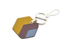 Portachiavi Facet In Pelle