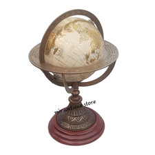 Mappamondo da tavolo in ottone