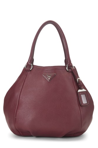Prada burgundy vitello - burgundy, daino