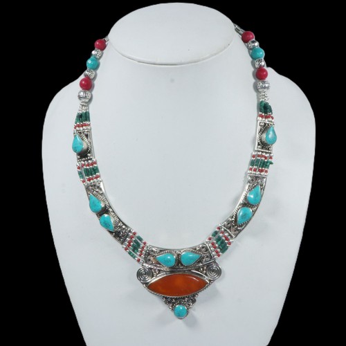 Collana con ciondolo - , ambra