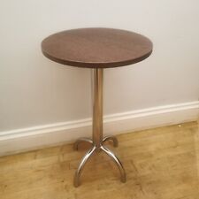 Tavolino bar 40 cm base rotonda metallo 66 cm piedistallo Poseur Bolero marrone scuro 